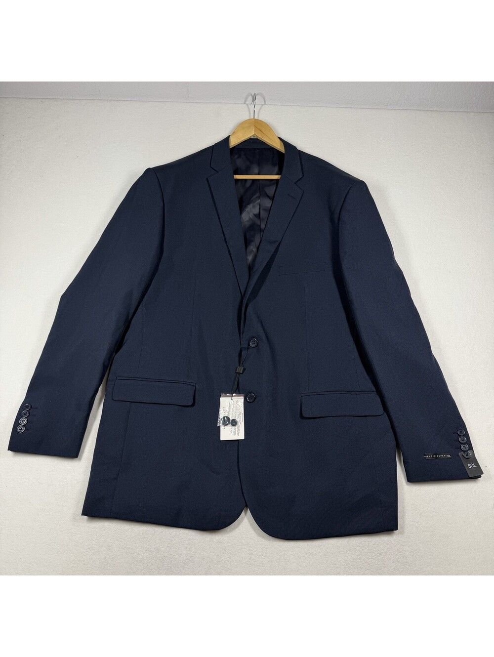 Alain Dupetit Blazer Mens 50 Long Blue 2 Button Suittech Double Vented NWT